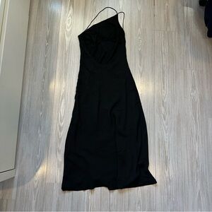 Oak + Fort Asymmetrical Midi Dress